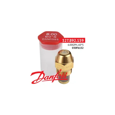 Danfoss Tobera de aceite 6.00GPH,60S 030F6152