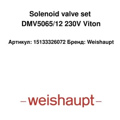 Weishaupt Juego de válvula solenoide 15133326072