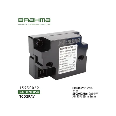 Brahma Transformador de encendido TCD2FAV 15930062