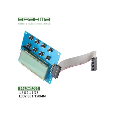 Brahma Placa de control electrónica (PCB) LCD2.B81 150MM 16021133