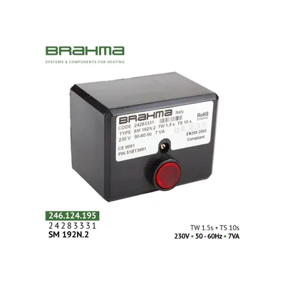 Brahma Controlador por microprocesador (sistema de gestión de quemador) SM192N.2 24283331