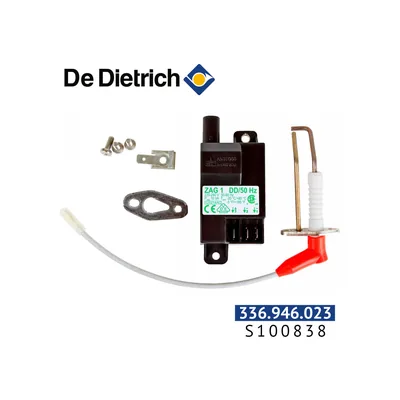 De Dietrich Zündtransformator mit Zündelektrode S100838