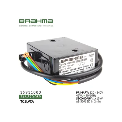 Brahma Transformateur d'allumage TC1LVCA 15911000