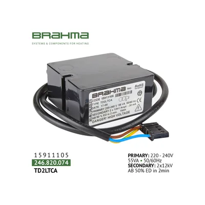 Brahma Transformateur d'allumage TD2LTCA 15911105