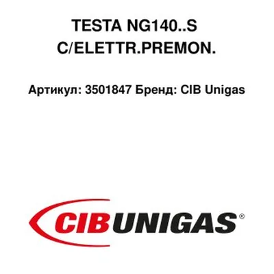CIB Unigas Cabezal de combustión con electrodos 3501847
