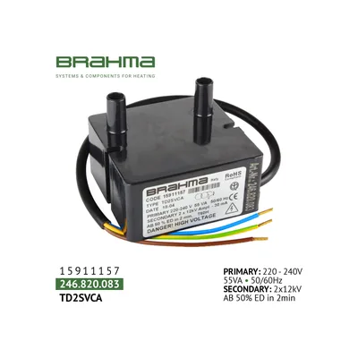 Brahma Transformateur d'allumage TD2SVCA 15911157