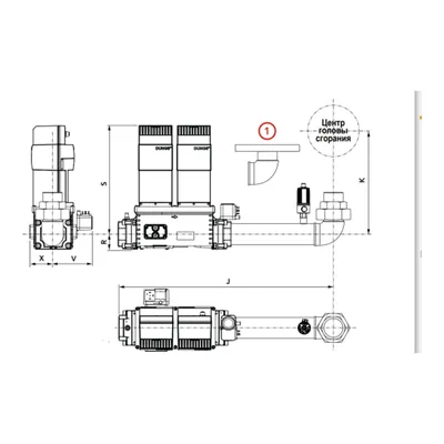 Elco Rampa de gas 3148693