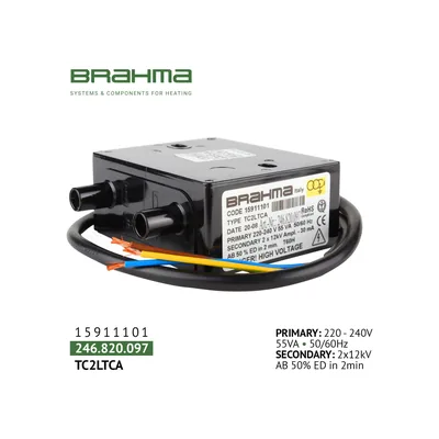 Brahma Transformador de encendido TC2LTCA 15911101