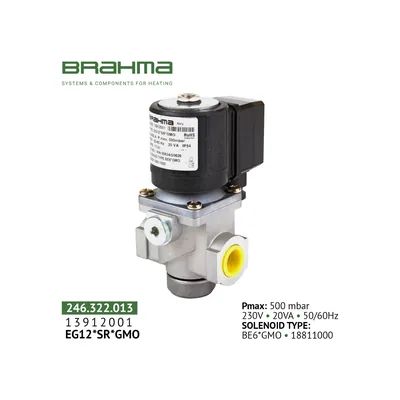 Brahma Válvula de gas EG12*SR*GMO 13912001
