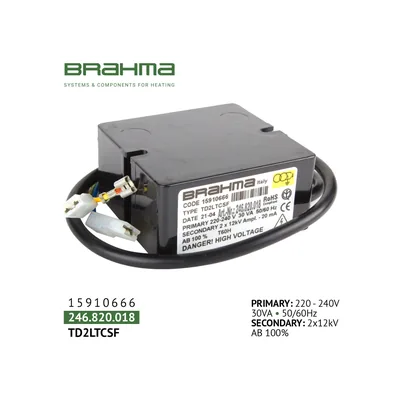 Brahma Transformador de encendido TD2LTCSF 15910666