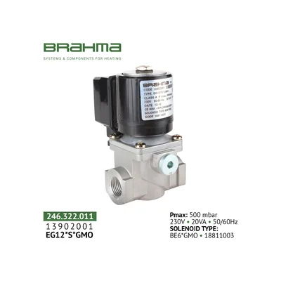 Brahma Válvula de gas EG12*S*GMO 13902001