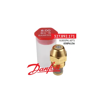 Danfoss Tobera de aceite 8.00GPH,60S 030F6156