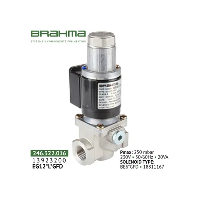 Brahma Válvula de gas EG12*L*GFD 13923200