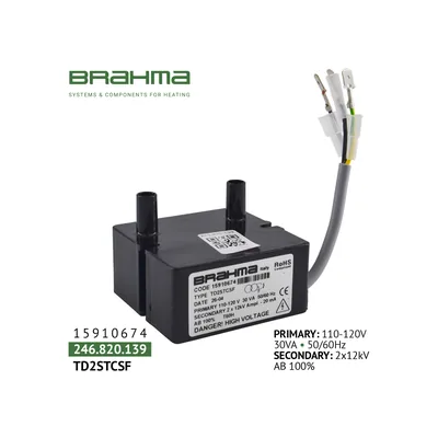 Brahma Transformador de encendido TD2STCSF 15910674