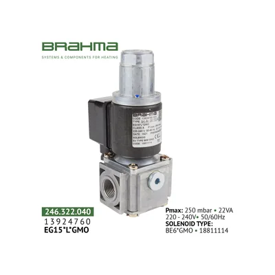 Brahma Electroválvula de gas 13924760