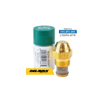 Delavan Tobera de aceite 2.50GPH,60W 00250-60W7