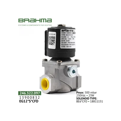 Brahma Electroválvulas de gas EG12*S*CFD 13900832