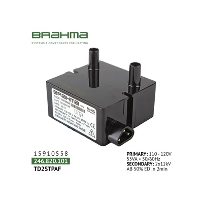 Brahma Ignition transformer TD2STPAF 15910558