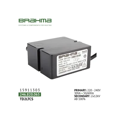 Brahma Transformateur d'allumage TD2LTCS 15911303