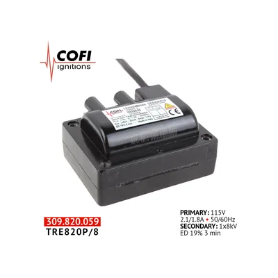 Cofi Transformador de encendido TRE820P/8
