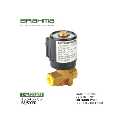 Brahma Electroválvula de gas E8/S*CFD 13643703
