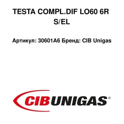 CIB Unigas Cabezal de combustión 30601A6