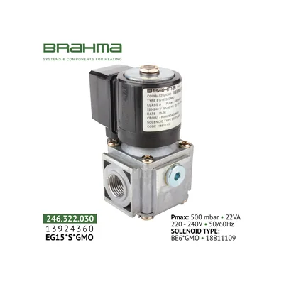 Brahma Válvula de gas EG15*S*GMO 13924360