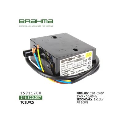Brahma Transformador de encendido TC1LVCS 15911200