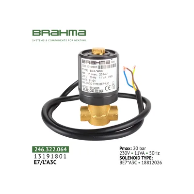 Brahma Electroválvula E7/L*A3C 13191801