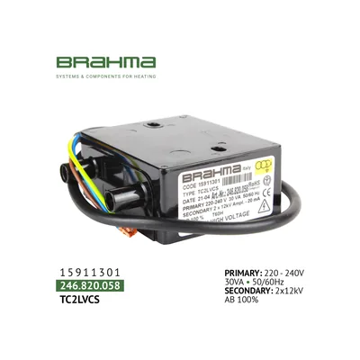 Brahma Transformador de encendido TC2LVCS 15911301