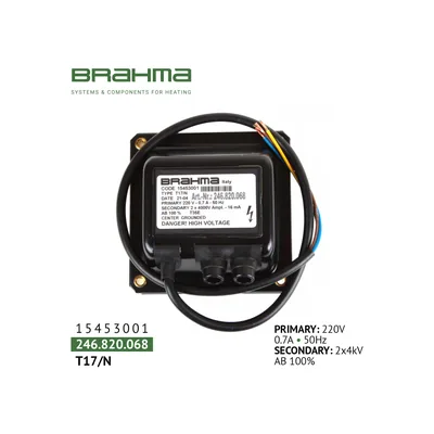 Brahma Ignition transformer T17/N 15453001