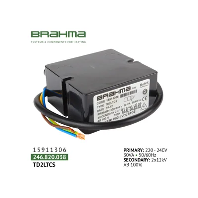 Brahma Transformador de encendido TD2LTCS 15911306