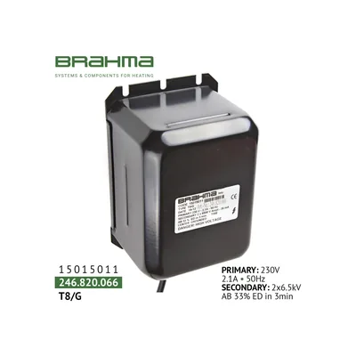 Brahma Transformateur d'allumage T8/G 15015011