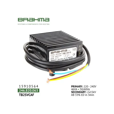Brahma Transformador de encendido TB2SVCAF 15910564