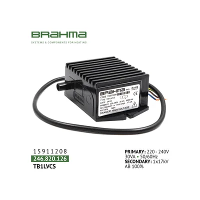 Brahma Transformador de encendido TB1LVCS 15911208