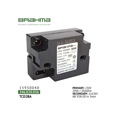 Brahma Transformador de encendido TCD2BA 15930040