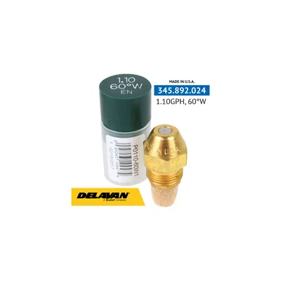 Delavan Tobera de aceite 1.10GPH,60W P0110-60W1