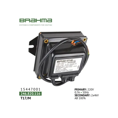 Brahma Transformador de encendido T17/M 15447001
