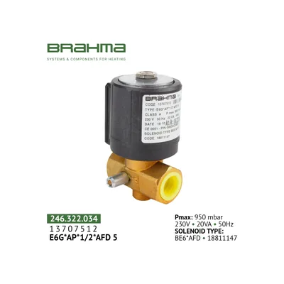 Brahma Electroválvula de gas 13707512