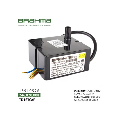 Brahma Transformador de encendido TD1STCAF 15910526