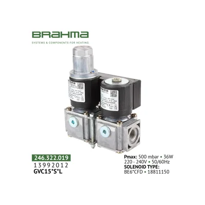 Brahma Válvula de gas GVC15*S*L 13992012