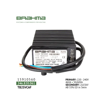 Brahma Transformador de encendido TB2SVCAF 15910560