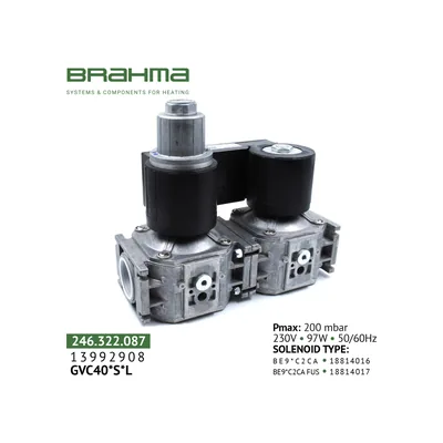 Brahma Electroválvula de gas GVC 40*S*L 13992908