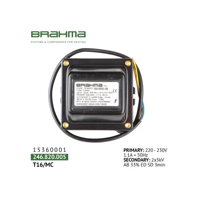 Brahma Ignition transformer T16/MC 15360001