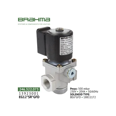 Brahma Válvula de gas EG12*SR*GFD 13923001