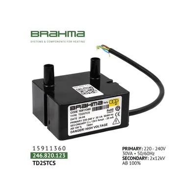 Brahma Transformador de encendido TD2STCS 15911360