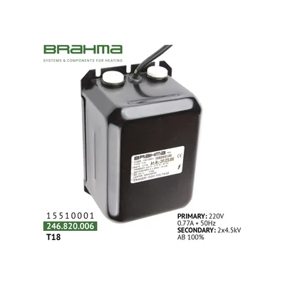 Brahma Ignition transformer T18 15510001