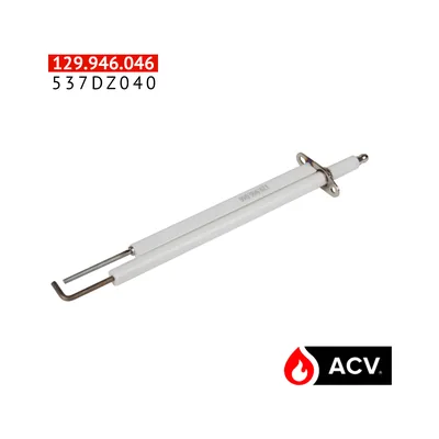 ACV Electrodo 185mm recto doble cerámica 537DZ040