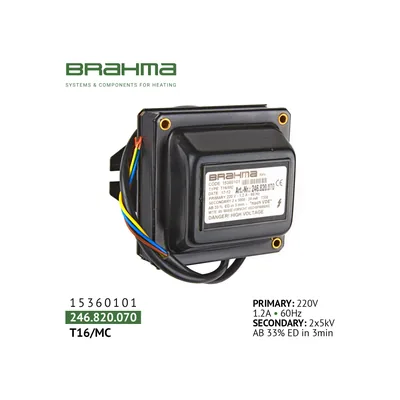 Brahma Ignition transformer T16/MC 15360101