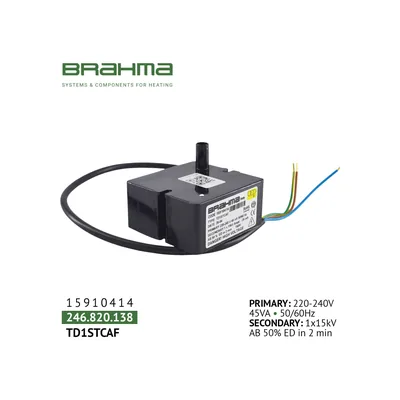 Brahma Transformador de encendido TD1STCAF 15910414